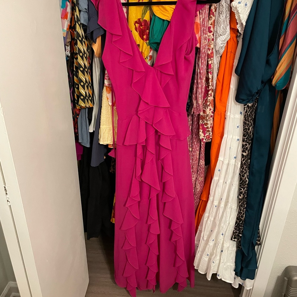 Misa Los Angeles Pink Maxi Dress
